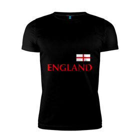 Мужская футболка премиум с принтом Сборная Англии - 10 в Тюмени, 92% хлопок, 8% лайкра | приталенный силуэт, круглый вырез ворота, длина до линии бедра, короткий рукав | Тематика изображения на принте: англия | руни | сборная англии | флаг англии | футбол