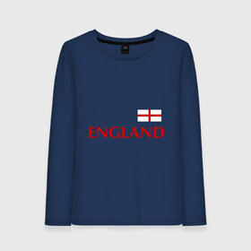 Женский лонгслив хлопок с принтом Сборная Англии - 10 в Тюмени, 100% хлопок |  | англия | руни | сборная англии | флаг англии | футбол
