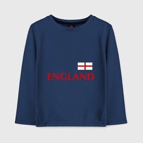 Детский лонгслив хлопок с принтом Сборная Англии - 10 в Тюмени, 100% хлопок | круглый вырез горловины, полуприлегающий силуэт, длина до линии бедер | англия | руни | сборная англии | флаг англии | футбол