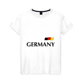 Женская футболка хлопок с принтом Сборная Германии - 7 в Тюмени, 100% хлопок | прямой крой, круглый вырез горловины, длина до линии бедер, слегка спущенное плечо | football | германия | сборная германии | футбол | швайнштайгер
