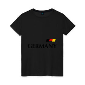 Женская футболка хлопок с принтом Сборная Германии - 10 в Тюмени, 100% хлопок | прямой крой, круглый вырез горловины, длина до линии бедер, слегка спущенное плечо | football | германия | подольски | сборная германии | футбол