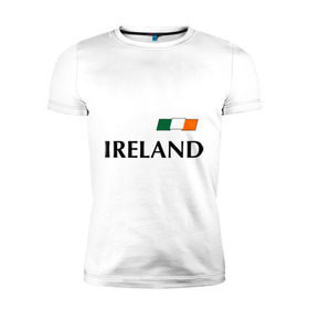 Мужская футболка премиум с принтом Сборная Ирландии - 7 в Тюмени, 92% хлопок, 8% лайкра | приталенный силуэт, круглый вырез ворота, длина до линии бедра, короткий рукав | 