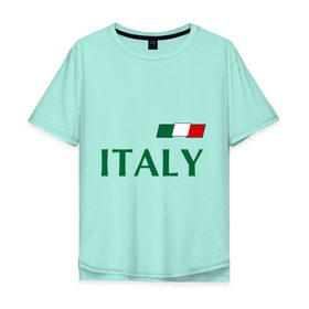 Мужская футболка хлопок Oversize с принтом Сборная Италии - 1 в Тюмени, 100% хлопок | свободный крой, круглый ворот, “спинка” длиннее передней части | football | буффон | италия | сборная италии
