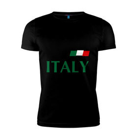 Мужская футболка премиум с принтом Сборная Италии - 1 в Тюмени, 92% хлопок, 8% лайкра | приталенный силуэт, круглый вырез ворота, длина до линии бедра, короткий рукав | football | буффон | италия | сборная италии