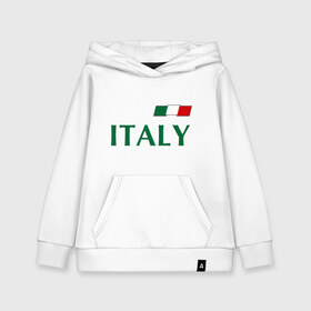 Детская толстовка хлопок с принтом Сборная Италии - 10 в Тюмени, 100% хлопок | Круглый горловой вырез, эластичные манжеты, пояс, капюшен | football | италия | сборная италии