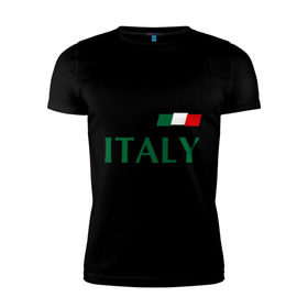 Мужская футболка премиум с принтом Сборная Италии - 10 в Тюмени, 92% хлопок, 8% лайкра | приталенный силуэт, круглый вырез ворота, длина до линии бедра, короткий рукав | Тематика изображения на принте: football | италия | сборная италии