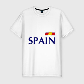 Мужская футболка премиум с принтом Сборная Испании - 9 в Тюмени, 92% хлопок, 8% лайкра | приталенный силуэт, круглый вырез ворота, длина до линии бедра, короткий рукав | football евро 2016 euro2016 euro 2016 | евро 2012 | испания | сборная испании
