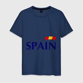 Мужская футболка хлопок с принтом Сборная Испании - 9 в Тюмени, 100% хлопок | прямой крой, круглый вырез горловины, длина до линии бедер, слегка спущенное плечо. | football евро 2016 euro2016 euro 2016 | евро 2012 | испания | сборная испании