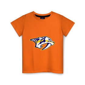 Детская футболка хлопок с принтом Nashville Predators Radulov - Радулов 47 в Тюмени, 100% хлопок | круглый вырез горловины, полуприлегающий силуэт, длина до линии бедер | национальная хоккейная лига | нхл | радулов