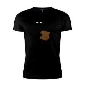 Мужская футболка премиум с принтом Enderman в Тюмени, 92% хлопок, 8% лайкра | приталенный силуэт, круглый вырез ворота, длина до линии бедра, короткий рукав | enderman | minecraft | игры | компьютерные игры | майнкрафт