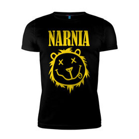 Мужская футболка премиум с принтом Narnia в Тюмени, 92% хлопок, 8% лайкра | приталенный силуэт, круглый вырез ворота, длина до линии бедра, короткий рукав | nirvana | антибренд | музыка | нирвана | рок