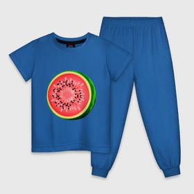 Детская пижама хлопок с принтом Половина арбуза в Тюмени, 100% хлопок |  брюки и футболка прямого кроя, без карманов, на брюках мягкая резинка на поясе и по низу штанин
 | Тематика изображения на принте: арбуз | вкусное | девушкам | фрукты | фрукты и ягоды