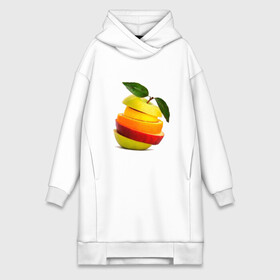 Платье-худи хлопок с принтом мега яблоко в Тюмени,  |  | апельсин | брызги | вода | лимон | фрукты | яблоко
