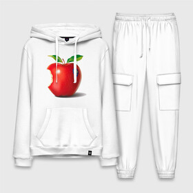 Мужской костюм хлопок с толстовкой с принтом откусанное яблоко в Тюмени,  |  | Тематика изображения на принте: apple | вкусное | девушкам | фрукты | фрукты и ягоды | яблоко