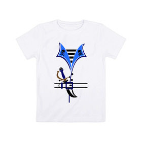 Детская футболка хлопок с принтом Форма пирата в Тюмени, 100% хлопок | круглый вырез горловины, полуприлегающий силуэт, длина до линии бедер | пират