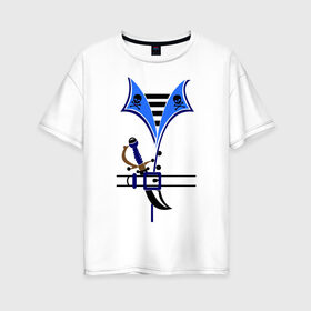 Женская футболка хлопок Oversize с принтом Форма пирата в Тюмени, 100% хлопок | свободный крой, круглый ворот, спущенный рукав, длина до линии бедер
 | пират
