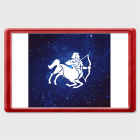 Магнит 45*70 с принтом звёздный стрелец в Тюмени, Пластик | Размер: 78*52 мм; Размер печати: 70*45 | астрология | гороскоп | знак зодиака | прогноз | стрелец