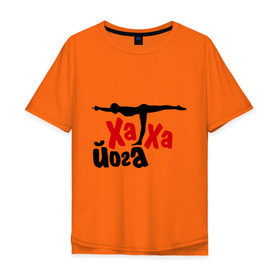 Мужская футболка хлопок Oversize с принтом Хатха йога в Тюмени, 100% хлопок | свободный крой, круглый ворот, “спинка” длиннее передней части | занятия | индия | йог | ом | спорт | тренировки