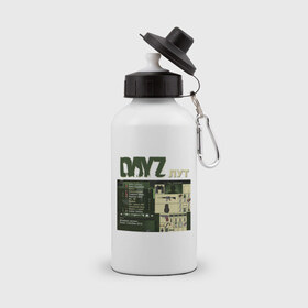Бутылка спортивная с принтом DayZ лут в Тюмени, металл | емкость — 500 мл, в комплекте две пластиковые крышки и карабин для крепления | зомби