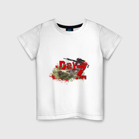 Детская футболка хлопок с принтом DayZ зомби в Тюмени, 100% хлопок | круглый вырез горловины, полуприлегающий силуэт, длина до линии бедер | зомби
