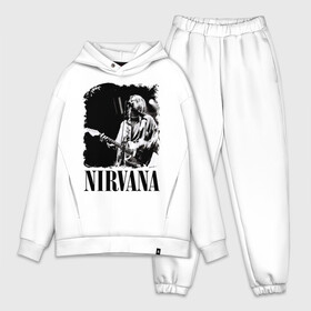 Мужской костюм хлопок OVERSIZE с принтом nirvana kurt cobain в Тюмени,  |  | Тематика изображения на принте: kurt cobain | nirvana | nirvana kurt cobain | кумиры | курт кобейн | легенд | нирвана | певцы | портреты