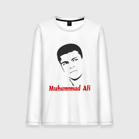Мужской лонгслив хлопок с принтом Muhammad Ali (2) в Тюмени, 100% хлопок |  | мухаммед али