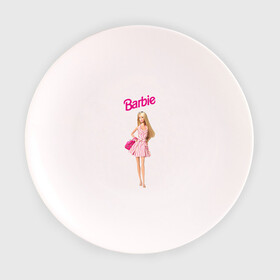 Тарелка 3D с принтом Барби на прогулке в Тюмени, фарфор | диаметр - 210 мм
диаметр для нанесения принта - 120 мм | Тематика изображения на принте: 90 | 90 е | barbie | барби | ностальгия