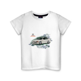 Детская футболка хлопок с принтом Honda ACCORD в Тюмени, 100% хлопок | круглый вырез горловины, полуприлегающий силуэт, длина до линии бедер | honda | honda accord | tourer | хонда аккорд | японские автомобили