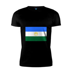 Мужская футболка премиум с принтом Bashkortostan flag в Тюмени, 92% хлопок, 8% лайкра | приталенный силуэт, круглый вырез ворота, длина до линии бедра, короткий рукав | башкирия | башкортостан | регионы россии | флаг башкирии