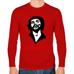 Мужской лонгслив хлопок с принтом Che Guevara Revolution в Тюмени, 100% хлопок |  | Тематика изображения на принте: че гевара