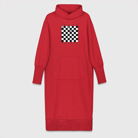 Платье удлиненное хлопок с принтом Комбинация Шах в Тюмени,  |  | checkmate | мат | шах | шах и мат | шахматист | шахматная доска | шахматы