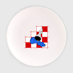 Тарелка с принтом офицер и король в Тюмени, фарфор | диаметр - 210 мм
диаметр для нанесения принта - 120 мм | chess | король | шахматы