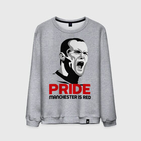 Мужской свитшот хлопок с принтом Pride Rooney в Тюмени, 100% хлопок |  | manchester unided | манчестер | манчестр юнайтед | прайд руни