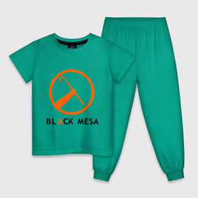 Детская пижама хлопок с принтом Black mesa Orange logo в Тюмени, 100% хлопок |  брюки и футболка прямого кроя, без карманов, на брюках мягкая резинка на поясе и по низу штанин
 | black mesa | игры | компьютерные игры
