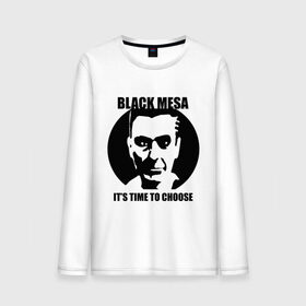 Мужской лонгслив хлопок с принтом Black mesa Choose в Тюмени, 100% хлопок |  | black mesa | игры | компьютерные игры