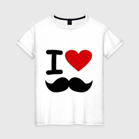 Женская футболка хлопок с принтом Люблю хипстеров в Тюмени, 100% хлопок | прямой крой, круглый вырез горловины, длина до линии бедер, слегка спущенное плечо | хиппи