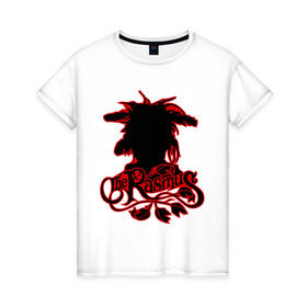 Женская футболка хлопок с принтом The Rasmus (2) в Тюмени, 100% хлопок | прямой крой, круглый вырез горловины, длина до линии бедер, слегка спущенное плечо | heavy metal | metal | rock | trash metal | метал | металл | рок | рок группа | рок группы | трэш метал | хеви метал
