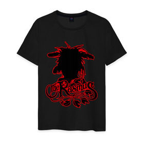 Мужская футболка хлопок с принтом The Rasmus (2) в Тюмени, 100% хлопок | прямой крой, круглый вырез горловины, длина до линии бедер, слегка спущенное плечо. | heavy metal | metal | rock | trash metal | метал | металл | рок | рок группа | рок группы | трэш метал | хеви метал