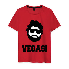 Мужская футболка хлопок с принтом VEGAS! в Тюмени, 100% хлопок | прямой крой, круглый вырез горловины, длина до линии бедер, слегка спущенное плечо. | hangover | лас вегас | мальчишник в вегасе