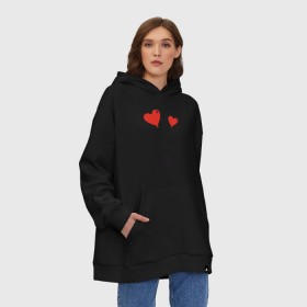 Худи SuperOversize хлопок с принтом Люблю котёнка в Тюмени, 70% хлопок, 30% полиэстер, мягкий начес внутри | карман-кенгуру, эластичная резинка на манжетах и по нижней кромке, двухслойный капюшон
 | 