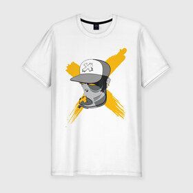 Мужская футболка премиум с принтом Не болтай в Тюмени, 92% хлопок, 8% лайкра | приталенный силуэт, круглый вырез ворота, длина до линии бедра, короткий рукав | 