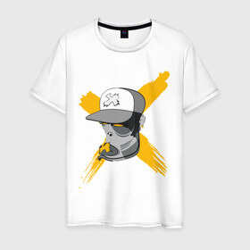 Мужская футболка хлопок с принтом Не болтай в Тюмени, 100% хлопок | прямой крой, круглый вырез горловины, длина до линии бедер, слегка спущенное плечо. | 