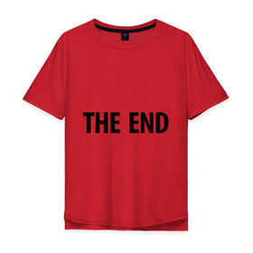 Мужская футболка хлопок Oversize с принтом THE END Roma в Тюмени, 100% хлопок | свободный крой, круглый ворот, “спинка” длиннее передней части | roma acorn | the end | конец | рома желудь