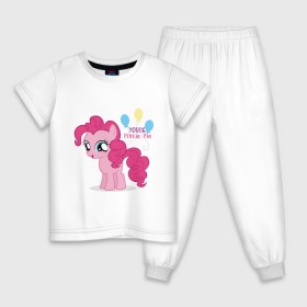 Детская пижама хлопок с принтом Young Pinkie Pie в Тюмени, 100% хлопок |  брюки и футболка прямого кроя, без карманов, на брюках мягкая резинка на поясе и по низу штанин
 | pie | young | young pinkie pie | детские | мой маленький пони | пони