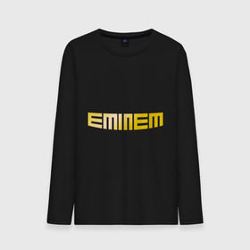 Мужской лонгслив хлопок с принтом Eminem gold в Тюмени, 100% хлопок |  | хип хоп