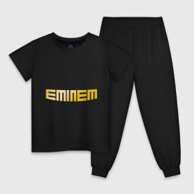 Детская пижама хлопок с принтом Eminem gold в Тюмени, 100% хлопок |  брюки и футболка прямого кроя, без карманов, на брюках мягкая резинка на поясе и по низу штанин
 | хип хоп