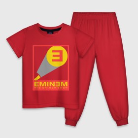 Детская пижама хлопок с принтом The Eminem show в Тюмени, 100% хлопок |  брюки и футболка прямого кроя, без карманов, на брюках мягкая резинка на поясе и по низу штанин
 | eminem | зарубежный рэп | музыка | репчик | рэп | эменем | эминем