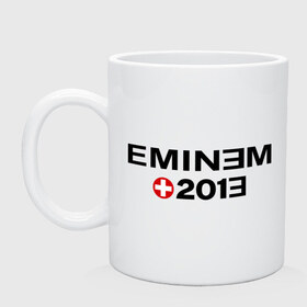 Кружка с принтом Eminem 2013 в Тюмени, керамика | объем — 330 мл, диаметр — 80 мм. Принт наносится на бока кружки, можно сделать два разных изображения | 