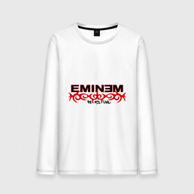 Мужской лонгслив хлопок с принтом Eminem узор в Тюмени, 100% хлопок |  | eminem | зарубежный рэп | музыка | репчик | рэп | эминем