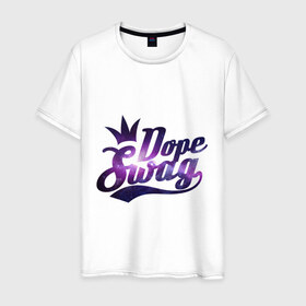 Мужская футболка хлопок с принтом Dope swag в Тюмени, 100% хлопок | прямой крой, круглый вырез горловины, длина до линии бедер, слегка спущенное плечо. | Тематика изображения на принте: 